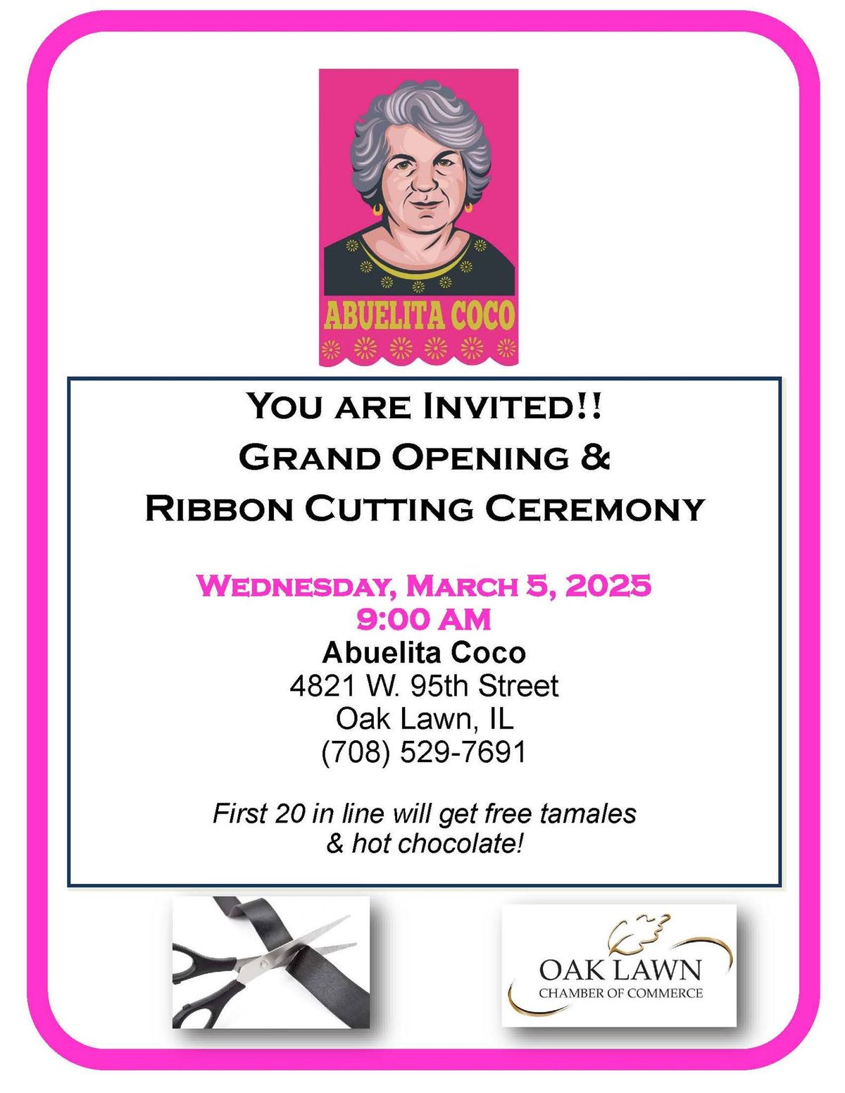 Abuelita Coco Ribbon Cutting!