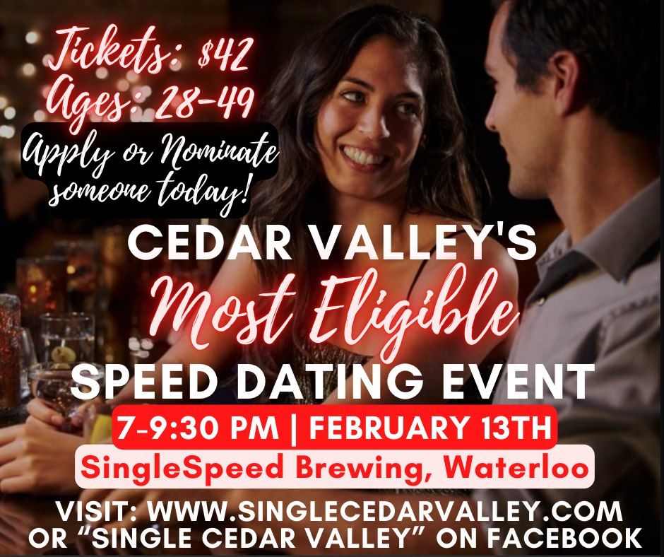 Cedar Valley's Most Eligible - Speed Dating