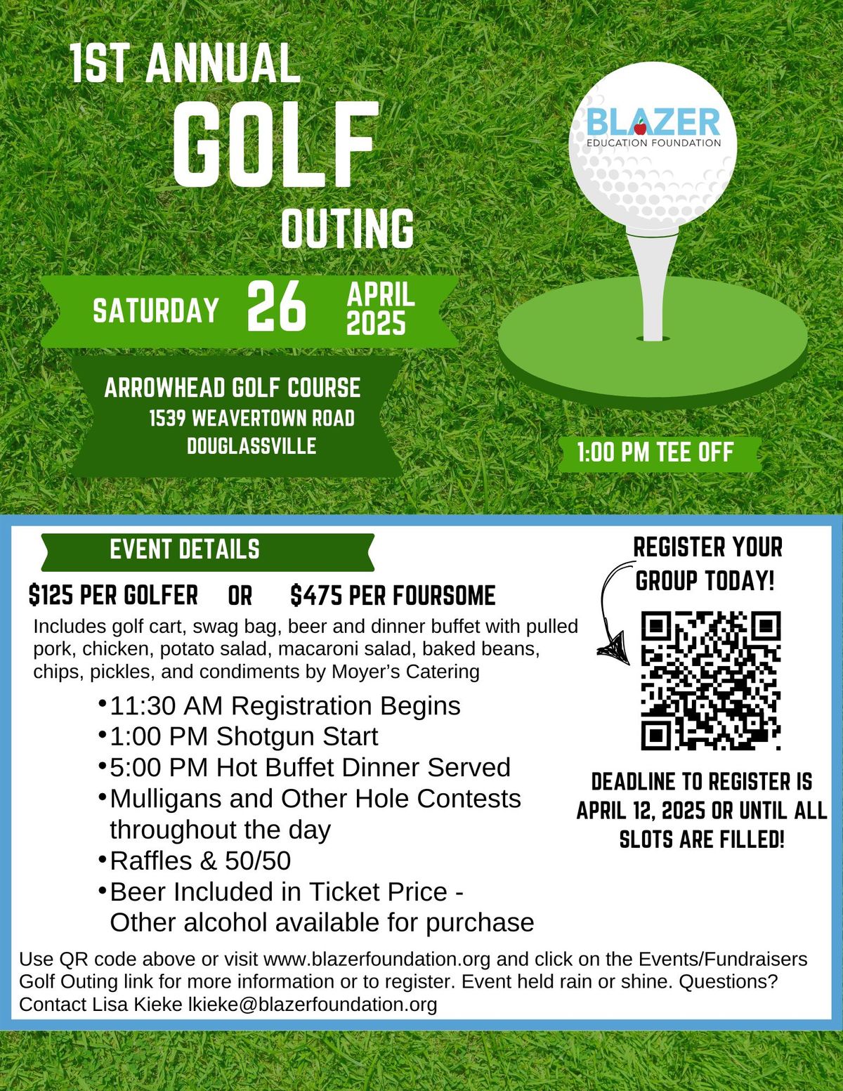 1st Annual Golf Outing - Blazer Education Foundation