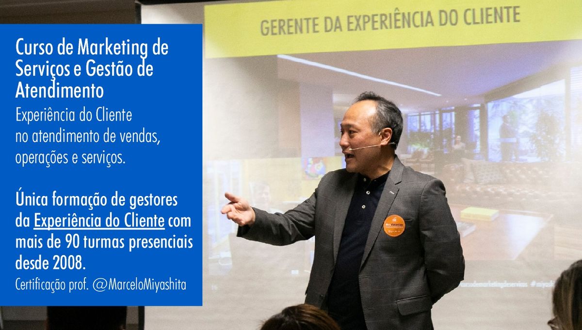 Curso de Marketing de Servi\u00e7os e Gest\u00e3o de Atendimento - 103\u00aa turma. S\u00e3o Paulo, SP