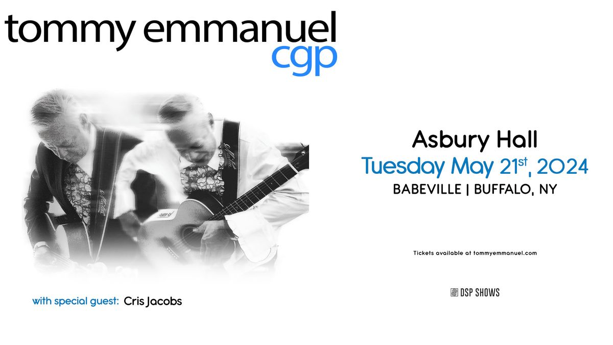 Tommy Emmanuel, CGP with Cris Jacobs in Asbury Hall, Buffalo, NY