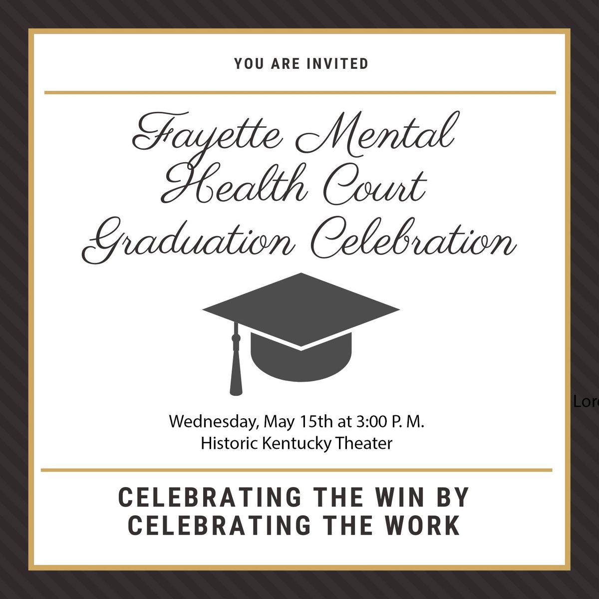 Fayette Mental Health Court Graduation Celebration 