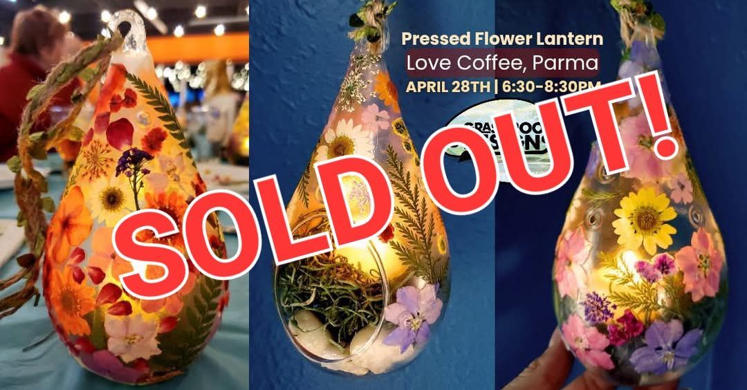 SOLD OUT: Pressed Flower Flickering Lantern | Love Coffee, Parma