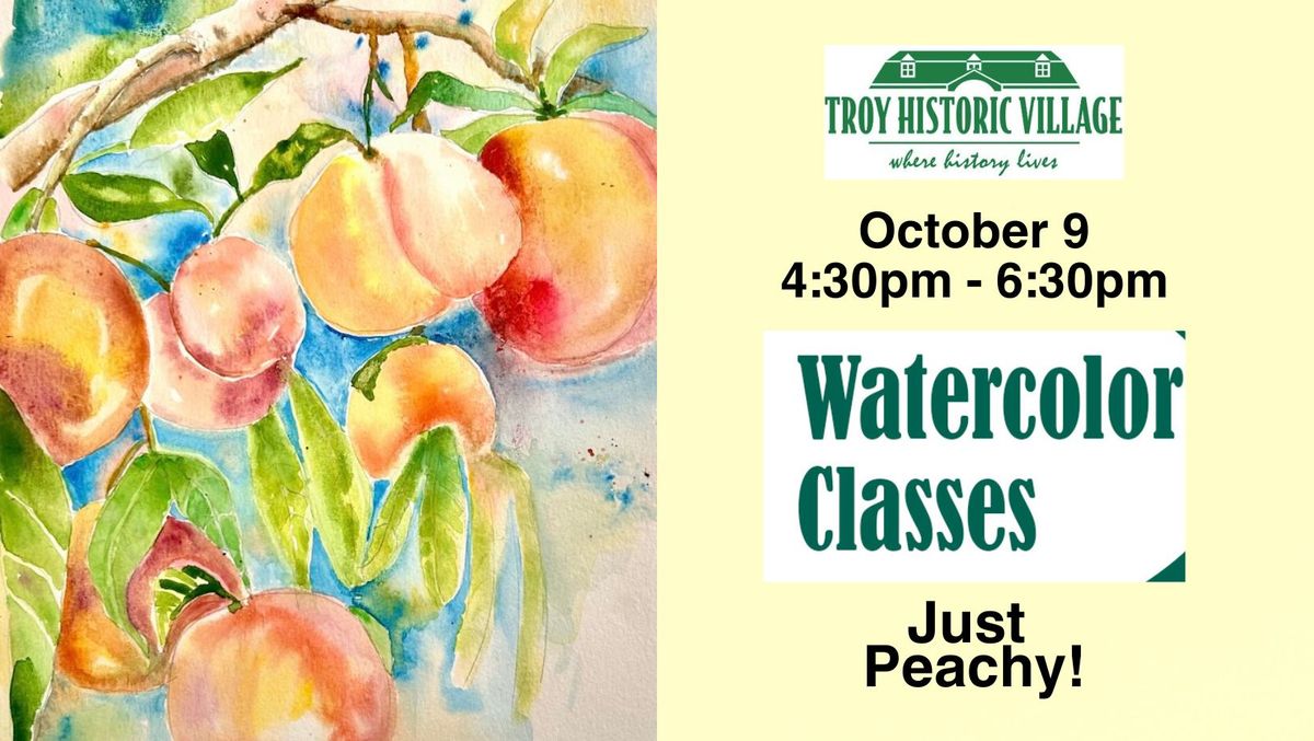 Fall Watercolor Classes: Just Peachy!