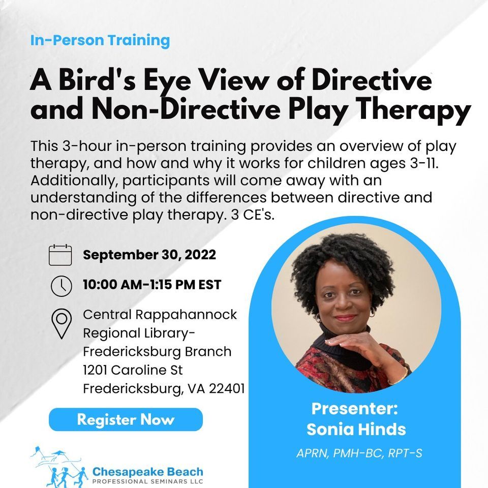 A Bird's Eye View of Directive and Non-Directive Play Therapy  -IN PERSON