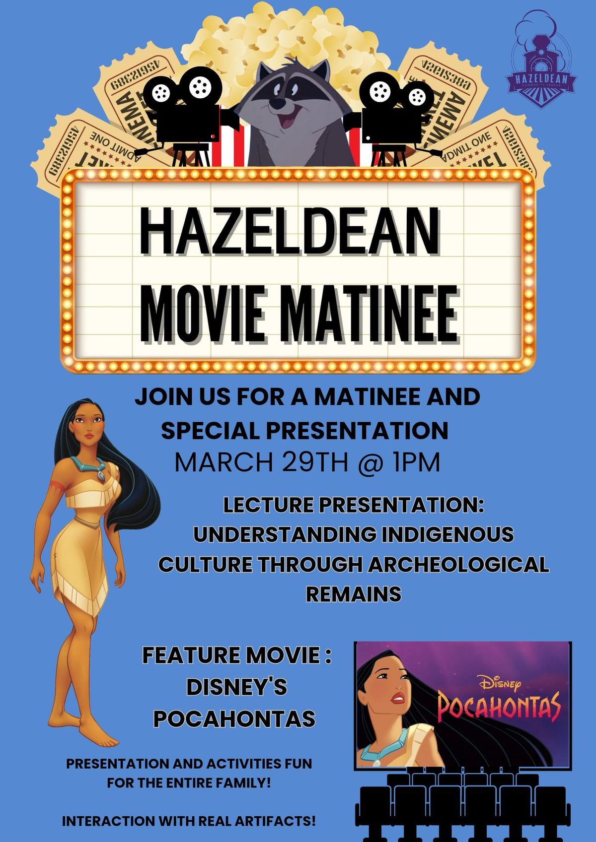 MOVIE MATINEE! Feature Film : Disneys Pocahontas 