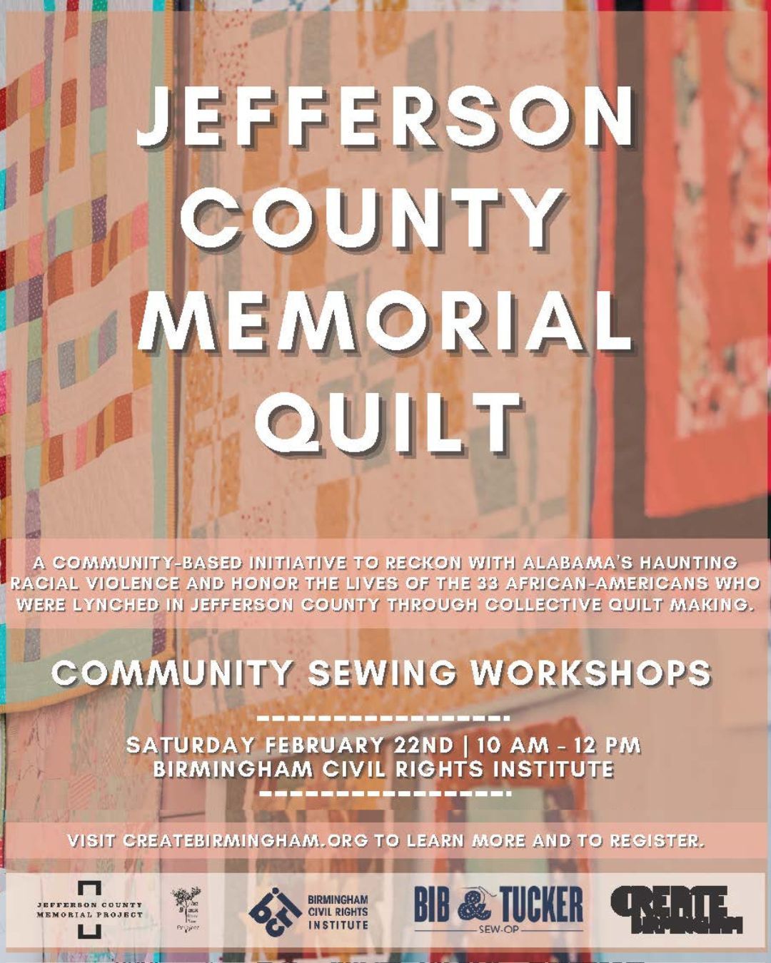 Community Sewing Workshop for the Jefferson County Memorial Quilt