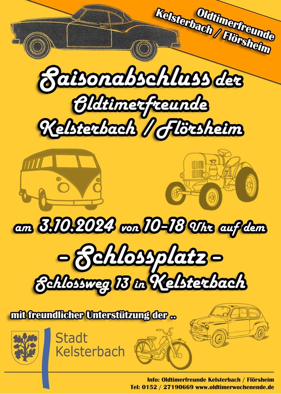 Saisonabschluss der Oldtimerfreunde Kelsterbach \/ Fl\u00f6rsheim