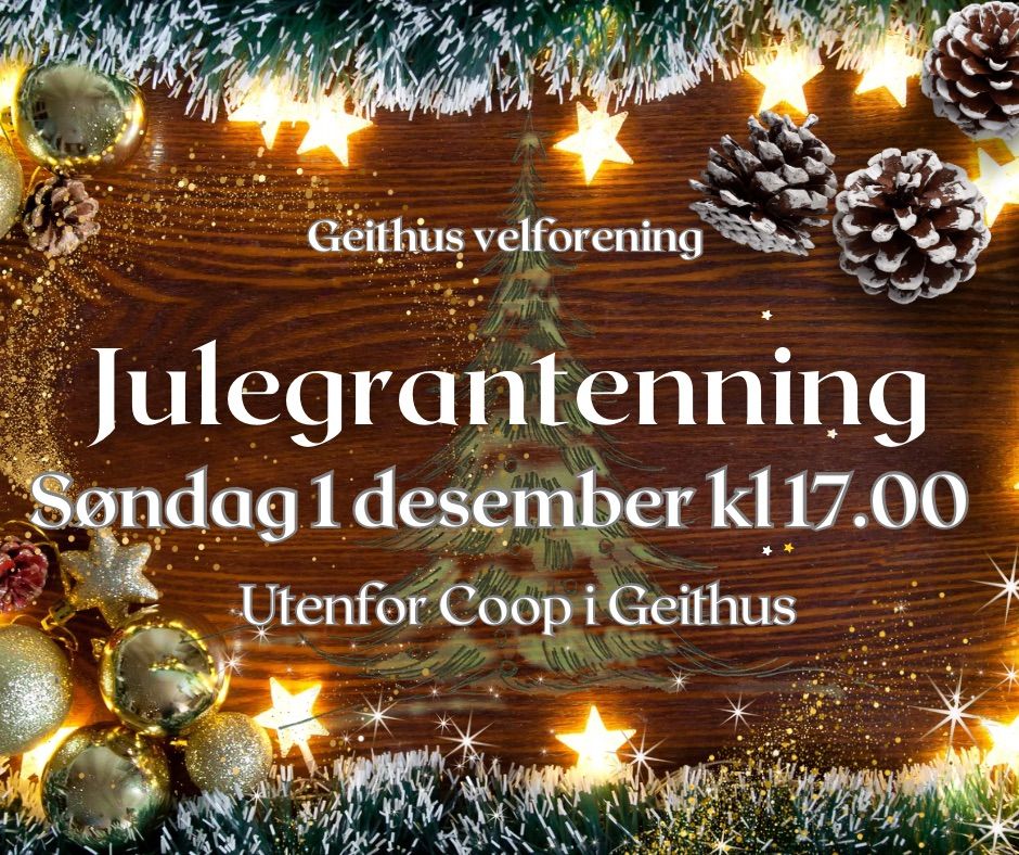 Julegrantenning i Geithus 