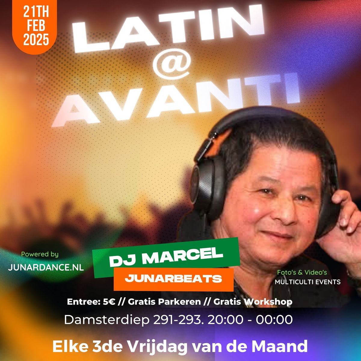 Latin @Avanti: Een Nieuw Begin met Dj Marcel & Junarbeats 