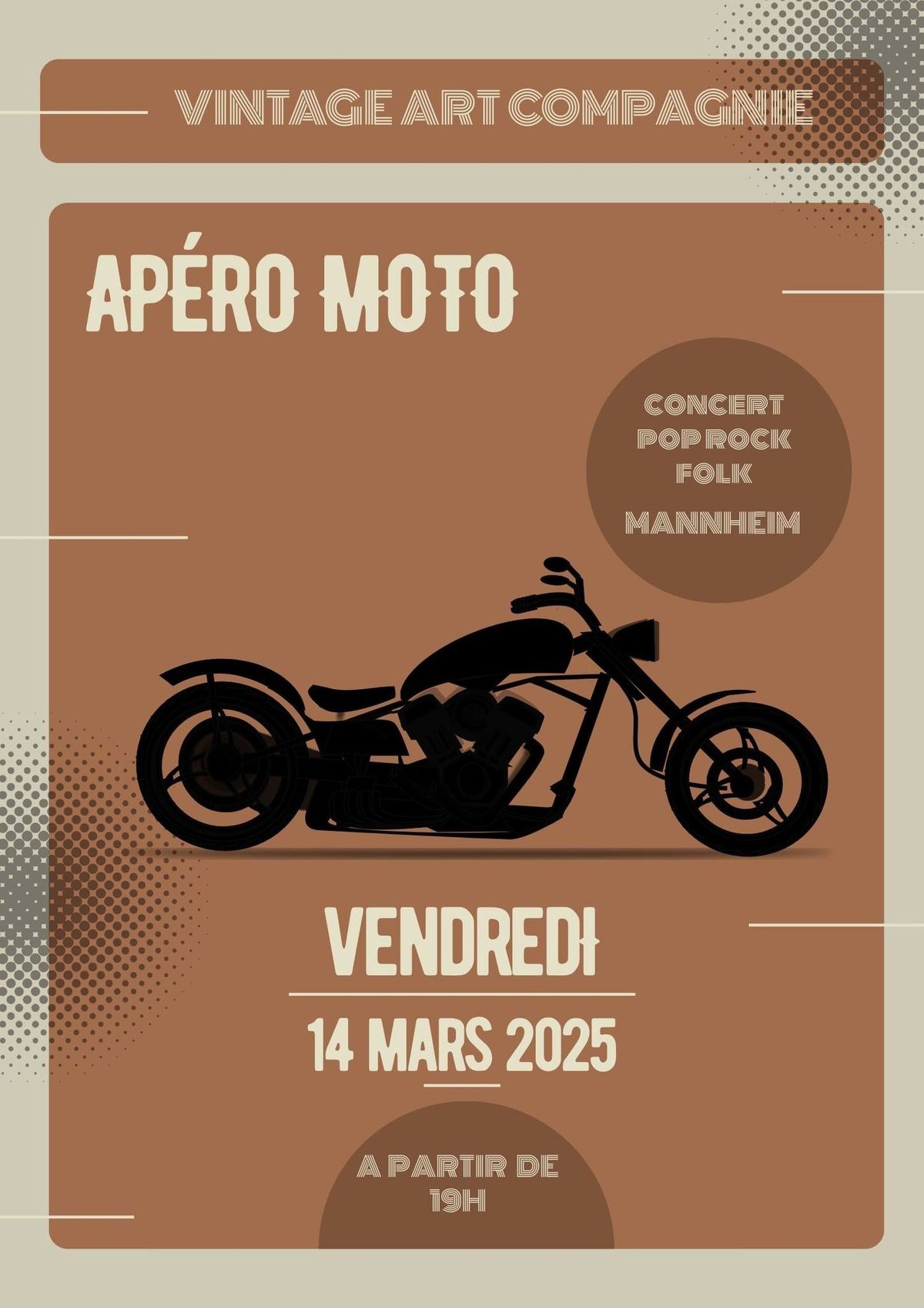 Ap\u00e9ro motard et concert Mannheim