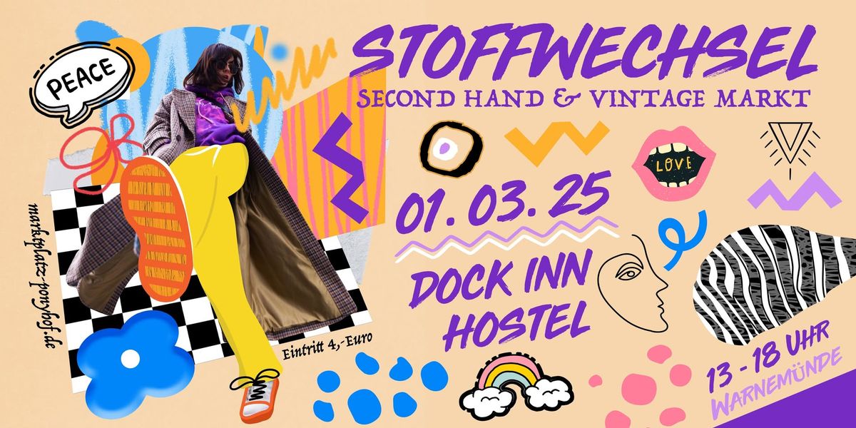 Stoffwechsel Second Hand & Vintage Markt im DOCK INN Hostel Warnem\u00fcnde 