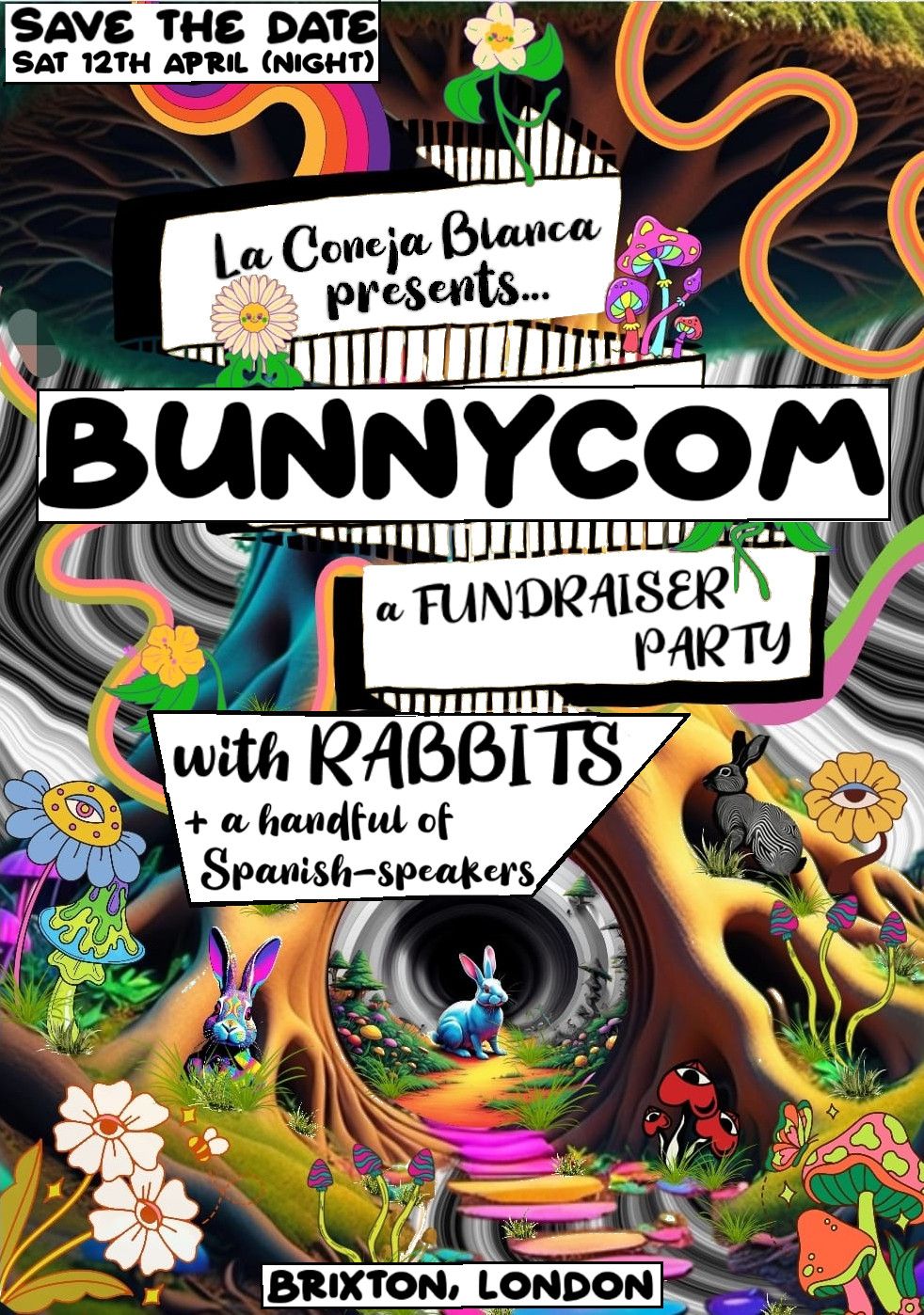 \u00a1BUNNYCOM: a *La Coneja Blanca* FUNDRAISER!