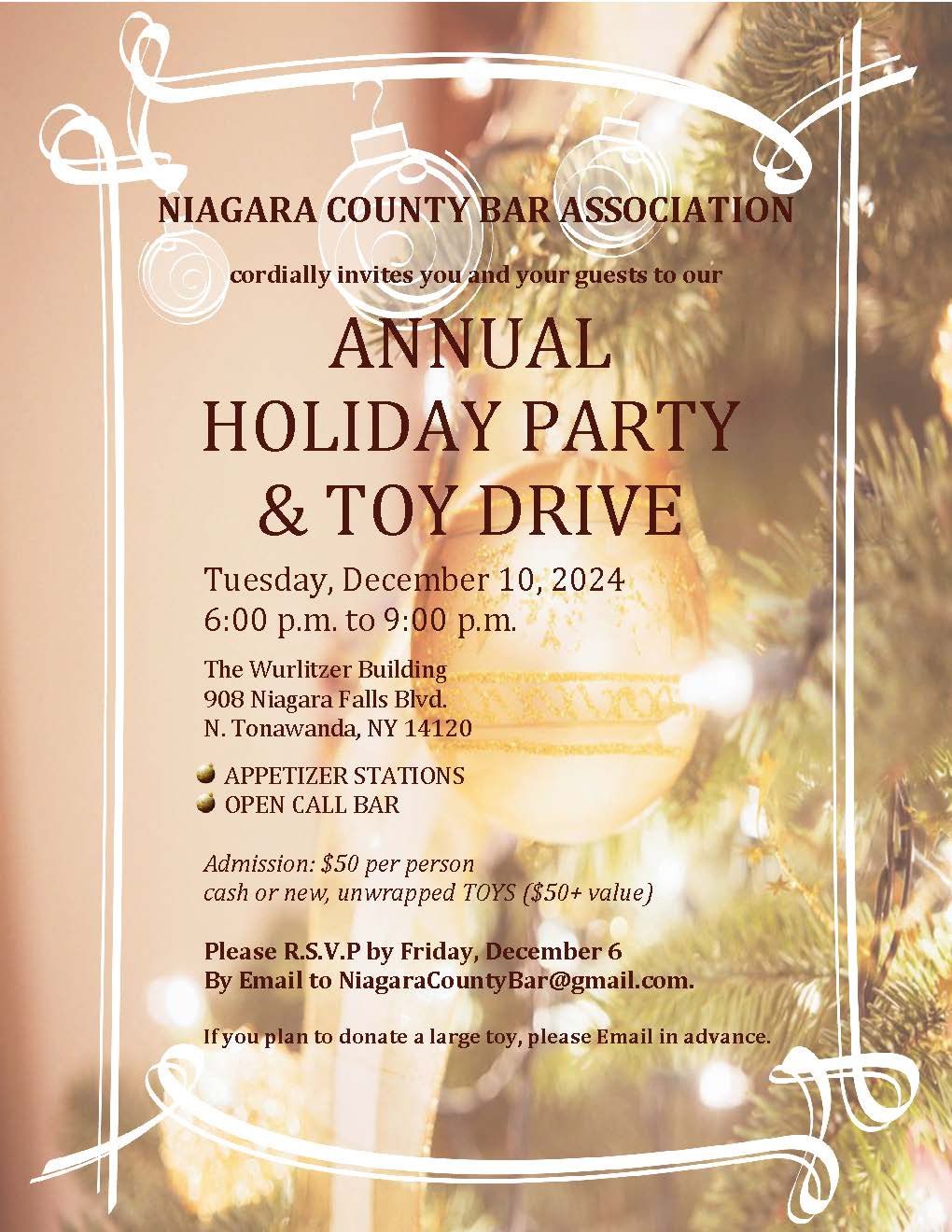 Niagara County Bar Association Holiday Party