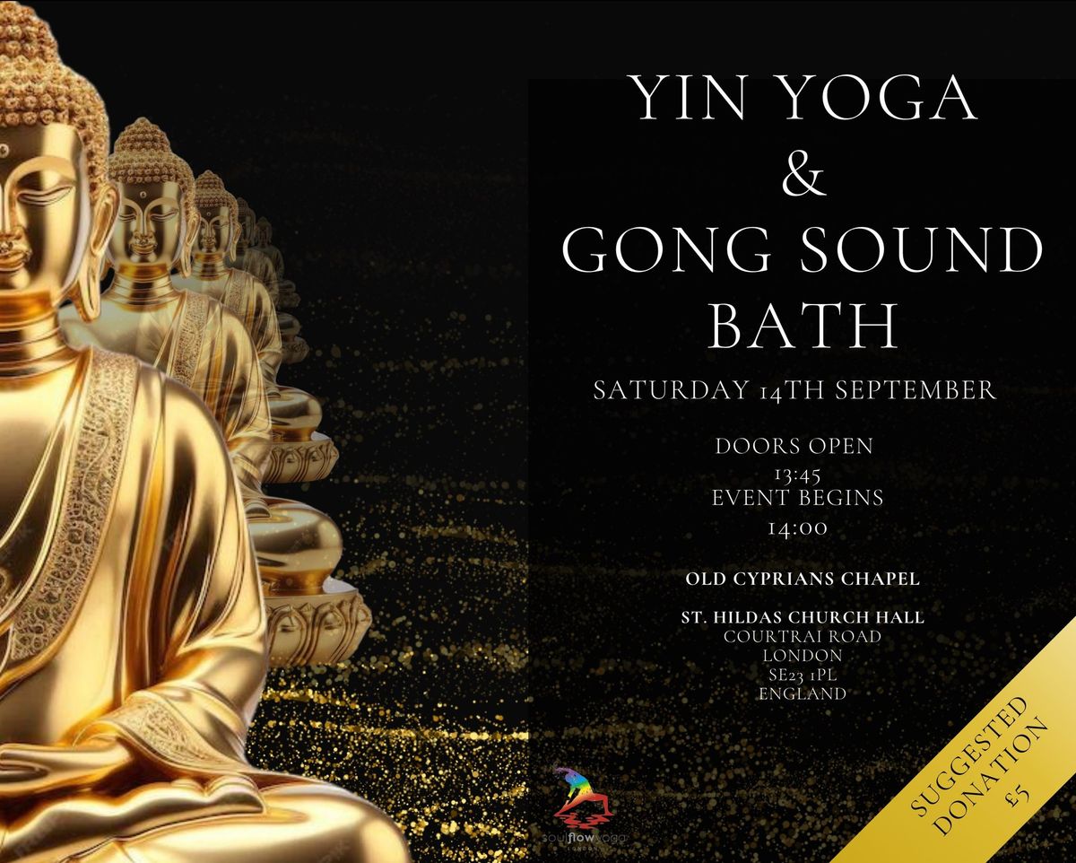 Yin Yoga and Gong Soundbath Healing 