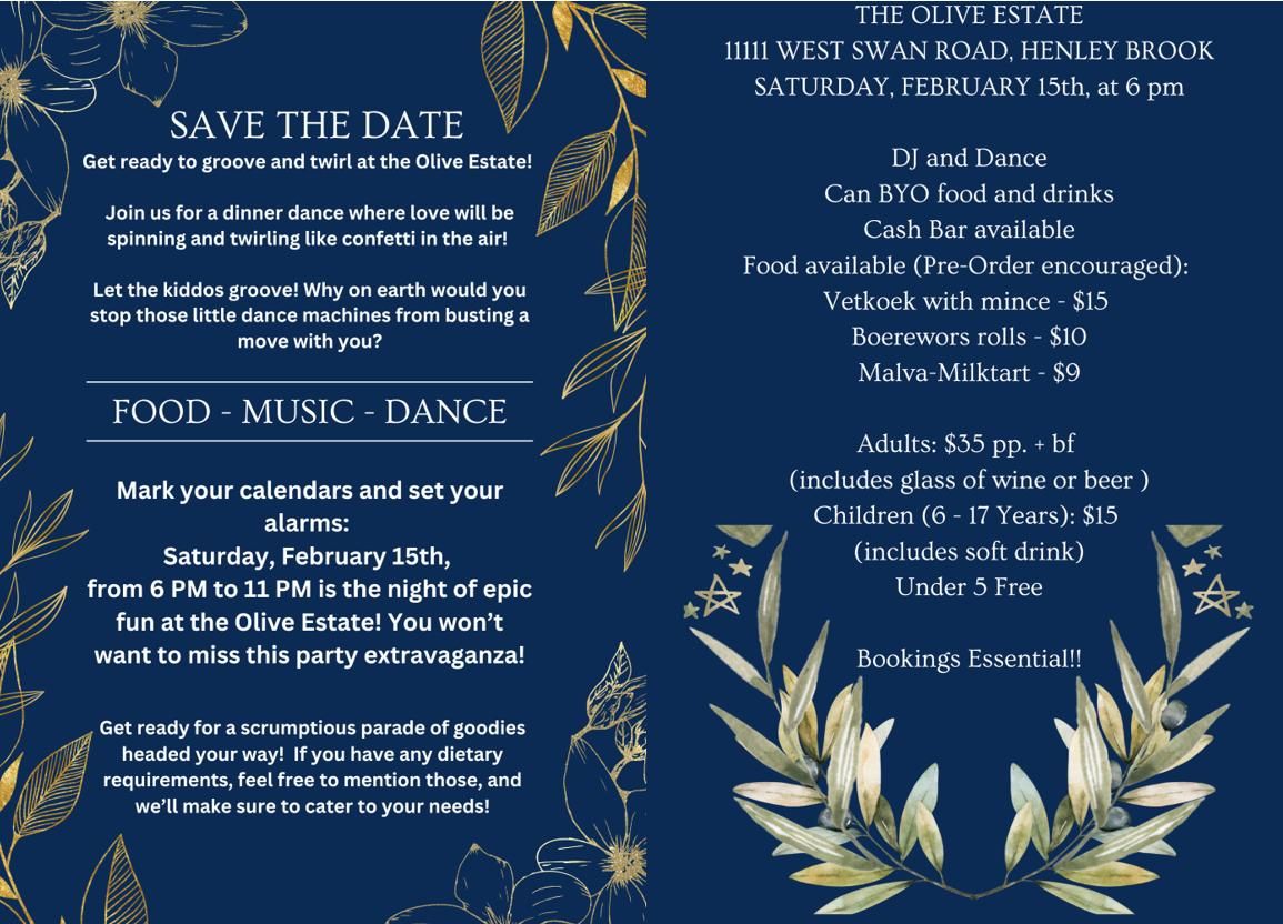 Get ready to groove and twirl at the Olive Estate!