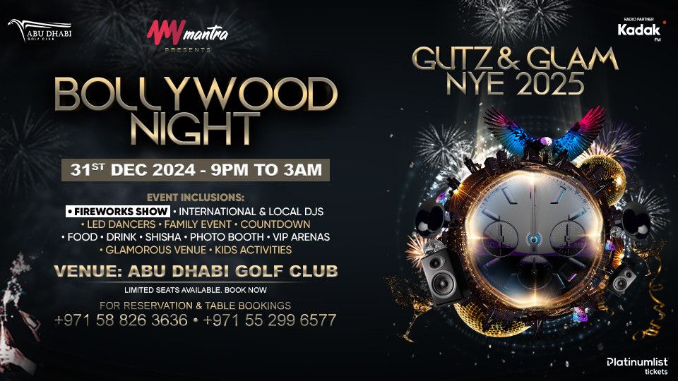 Glitz & Glam NYE 2025 in Abu Dhabi