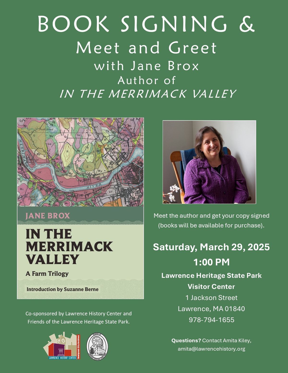 Book Signing with Jane Brox, Author of "In the Merrimack Valley"