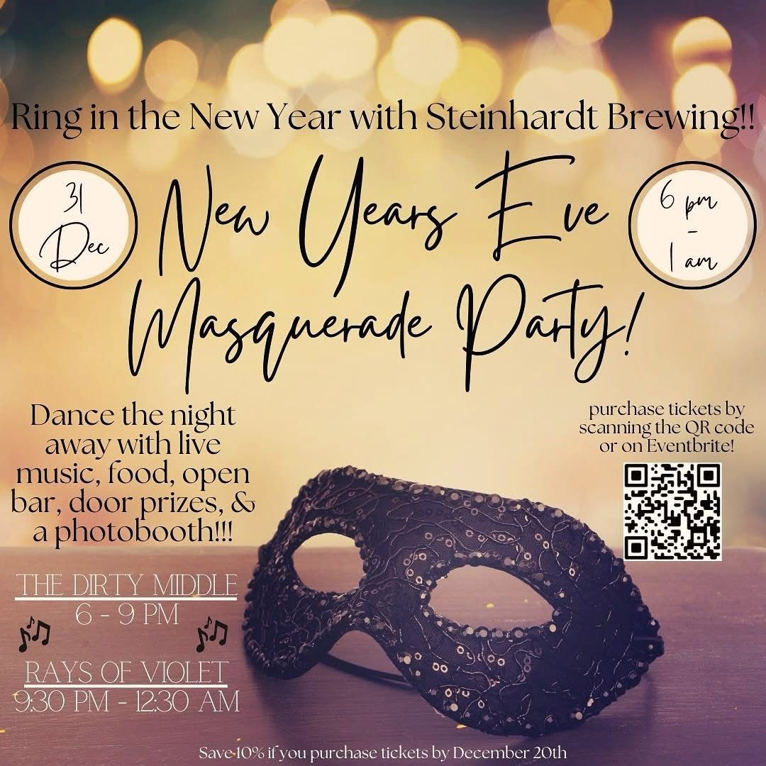 New Years Eve Masquerade Party at Steinhardt Brewing Company