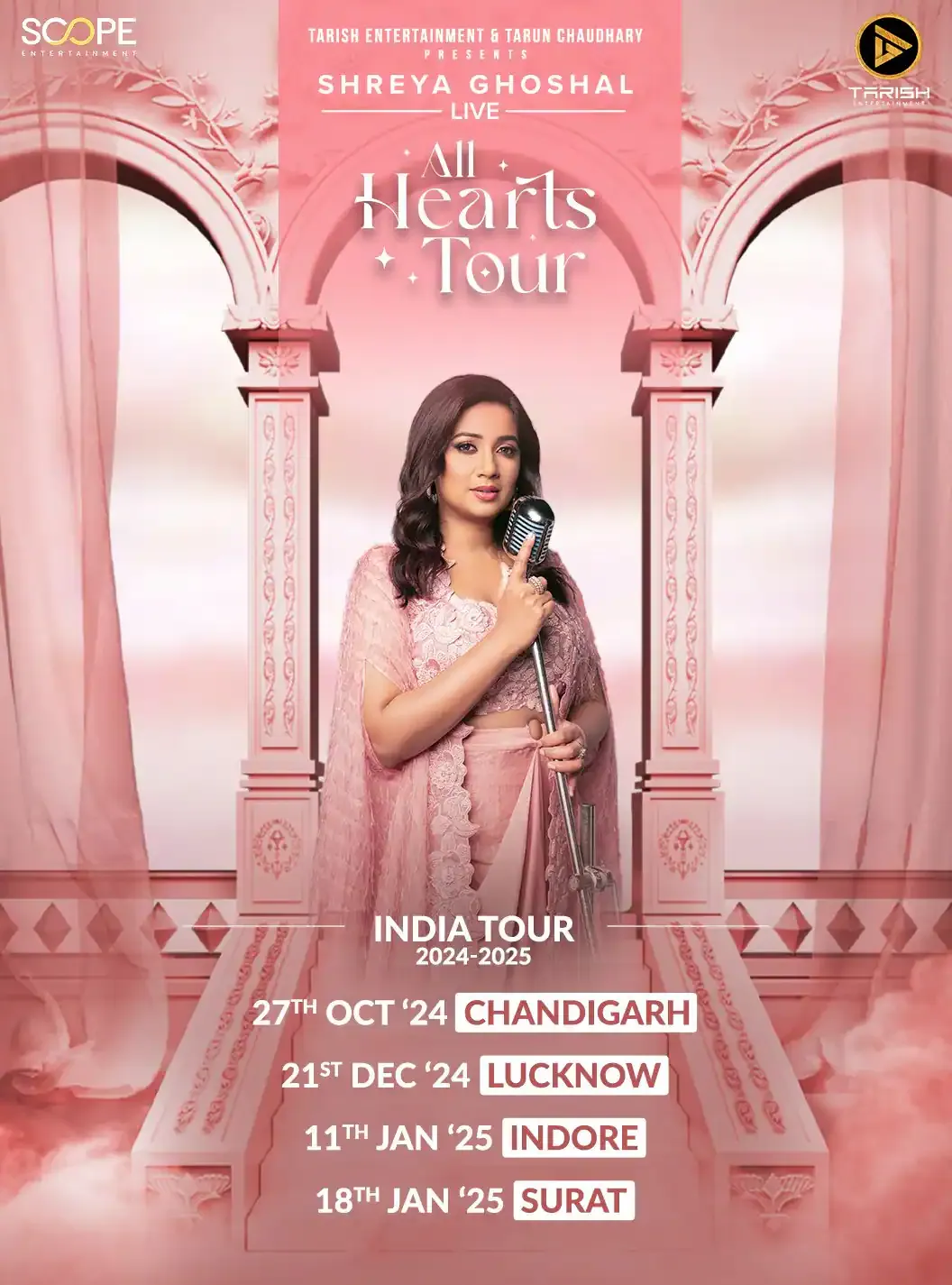 Shreya Ghoshal - All Hearts Tour | India Music, Party Lucknow