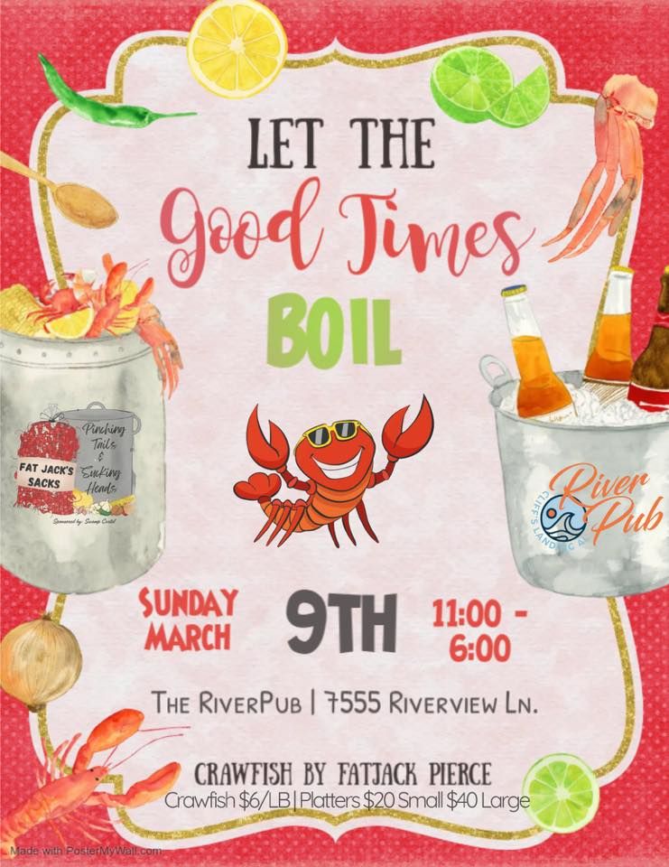 \ud83e\udd9eSunday Funday Crawfish Boil\ud83e\udd9e