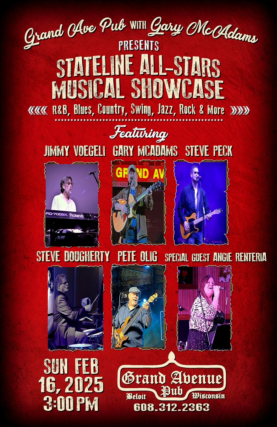 Stateline All-Stars Musical Showcase - Beloit - Sun, Feb 16