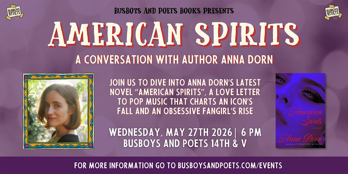 AMERICAN SPIRITS | A Busboys and Poets Books Presentation