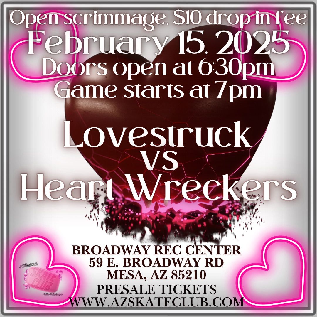 Love struck versus Heart Wreckers, Roller Derby