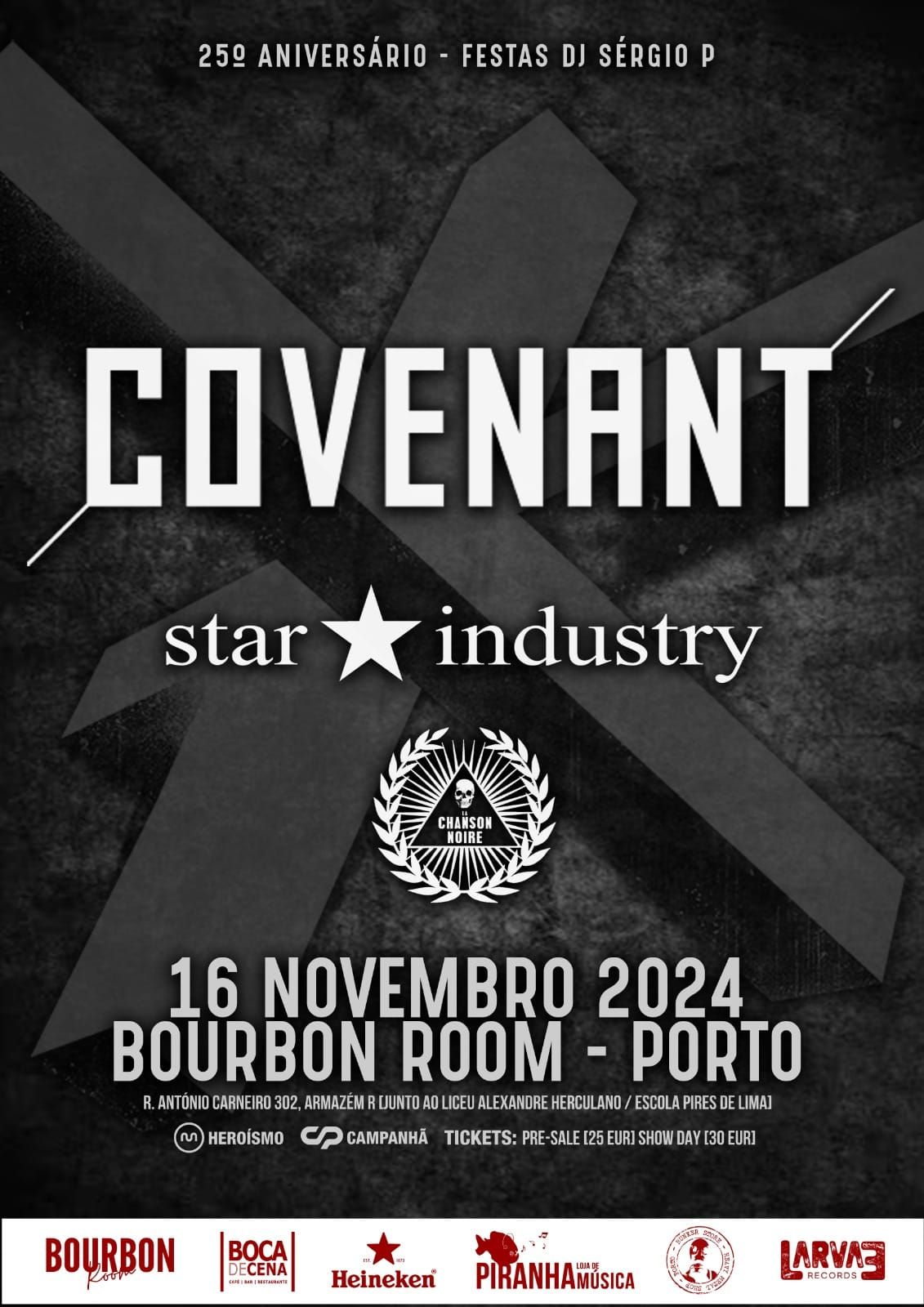 Covenant - Star industry - La Chanson Noire - 25\u00ba anivers\u00e1rio festas S\u00e9rgio P