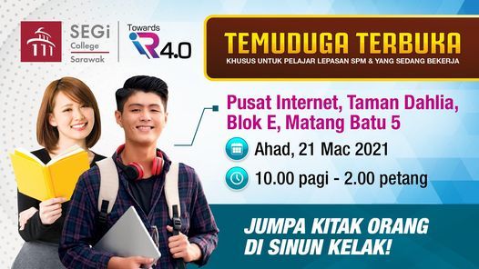 Temuduga Terbuka Pusat Internet Taman Dahlia Taman Dahlia Batu 5 Matang Kuching 21 March 2021