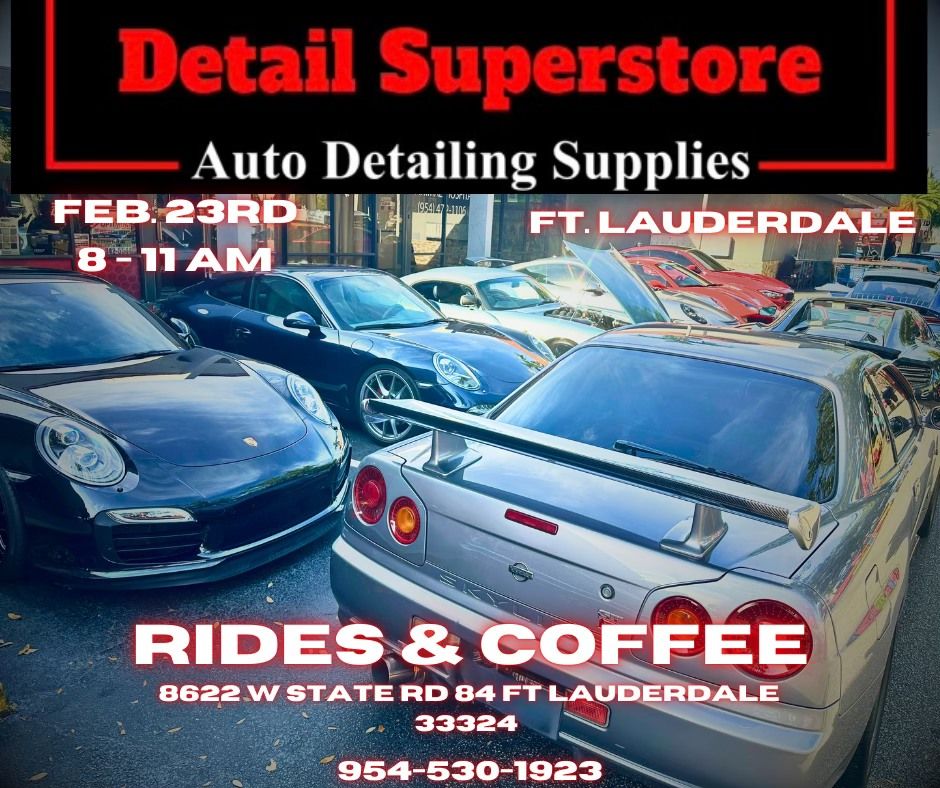 Rides & Coffee at Detail Superstore Ft Lauderdale