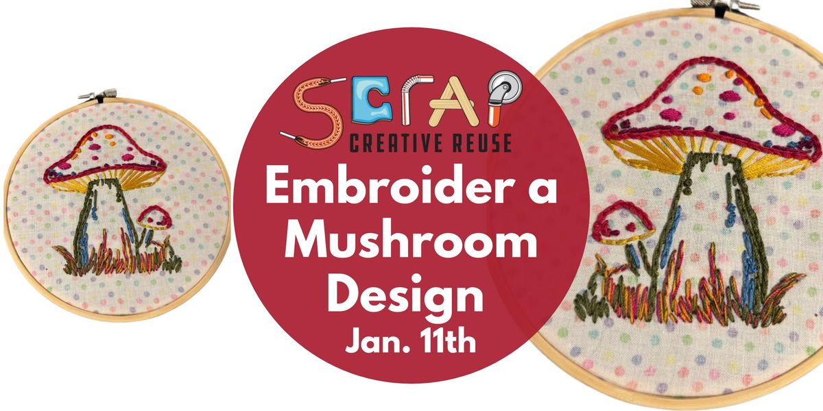 Embroider a Mushroom Design! 1\/11