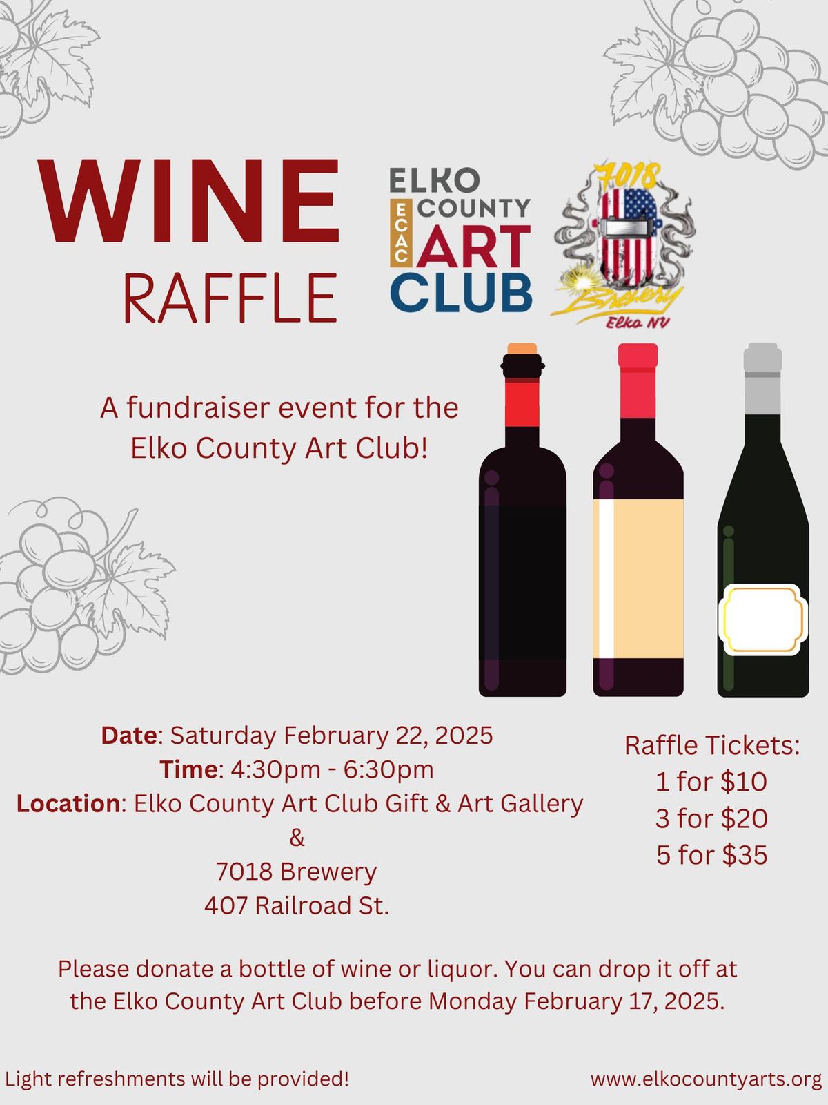 Wine Raffle Fundraiser