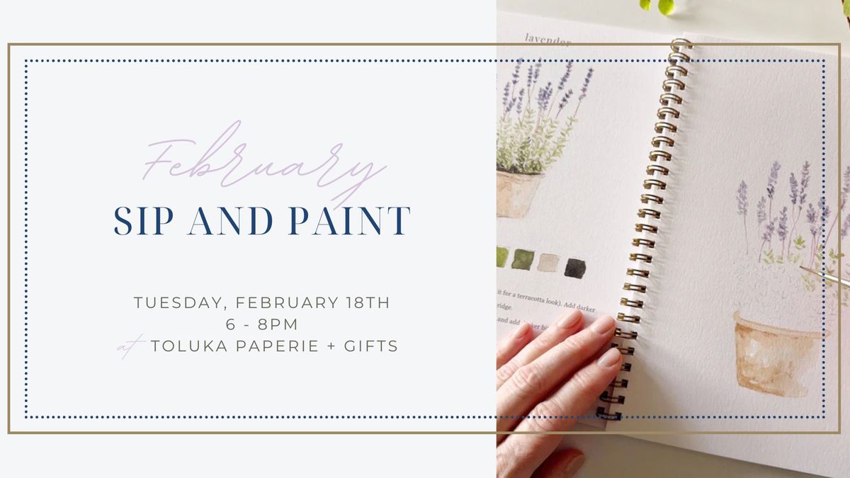 Sip and Paint - February