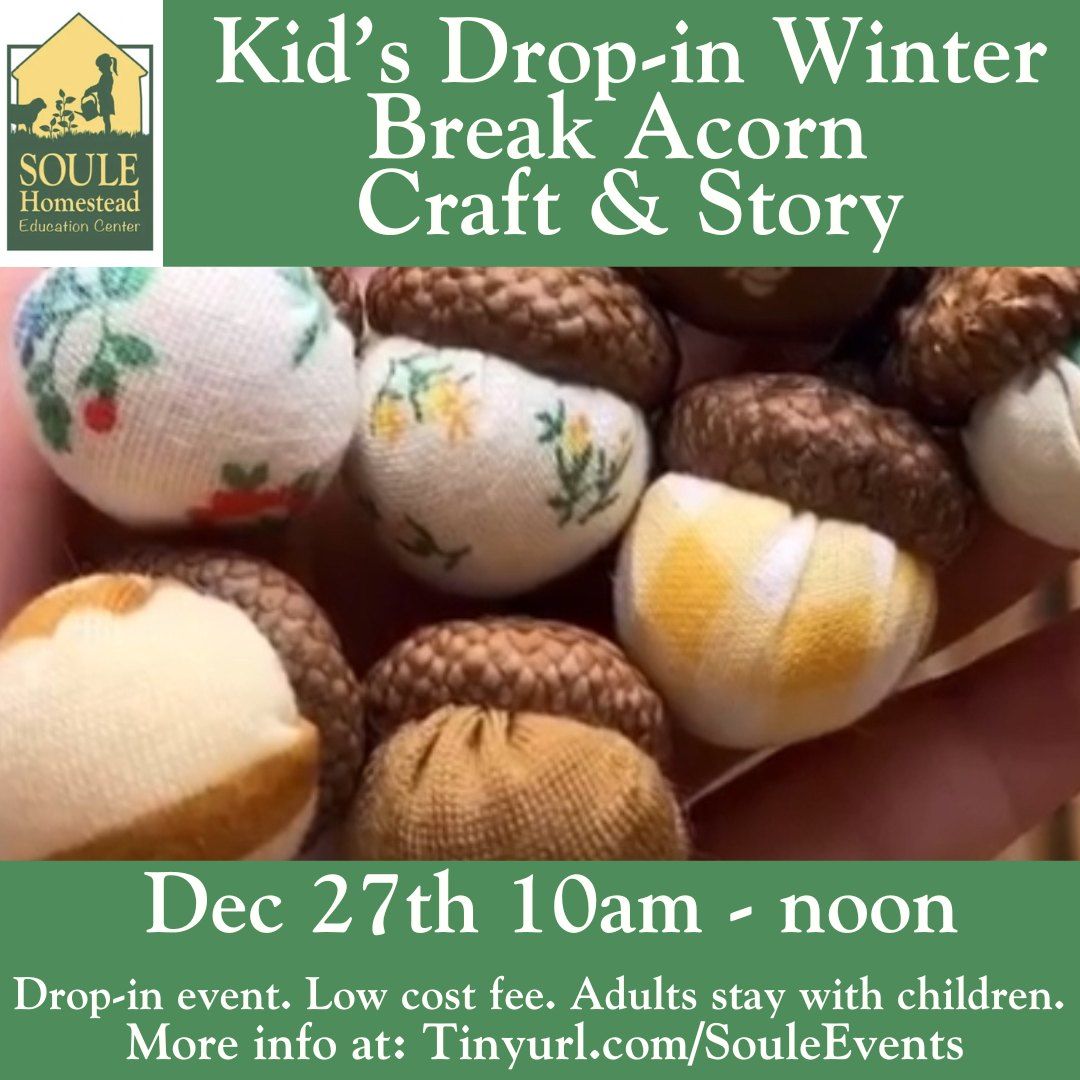 Kid\u2019s Drop-in Winter Craft 1 @ Soule Homestead 12\/27\/24