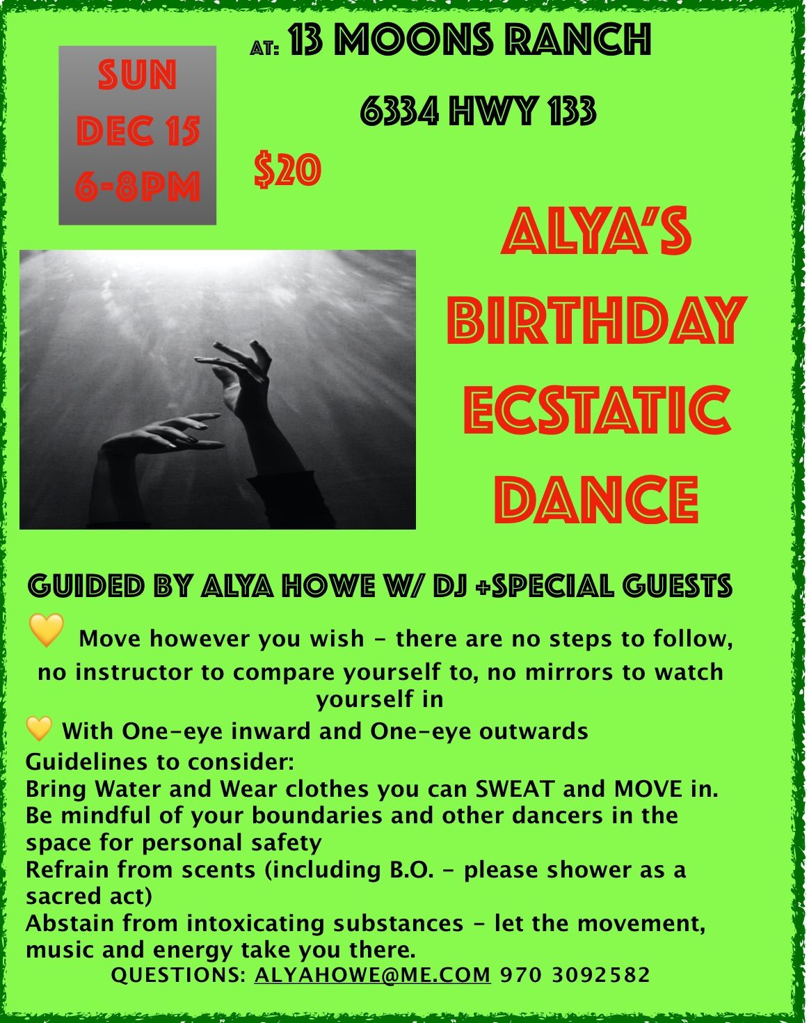 Alya\u2019s Ecststic Dance w DJ John Felix and Guests