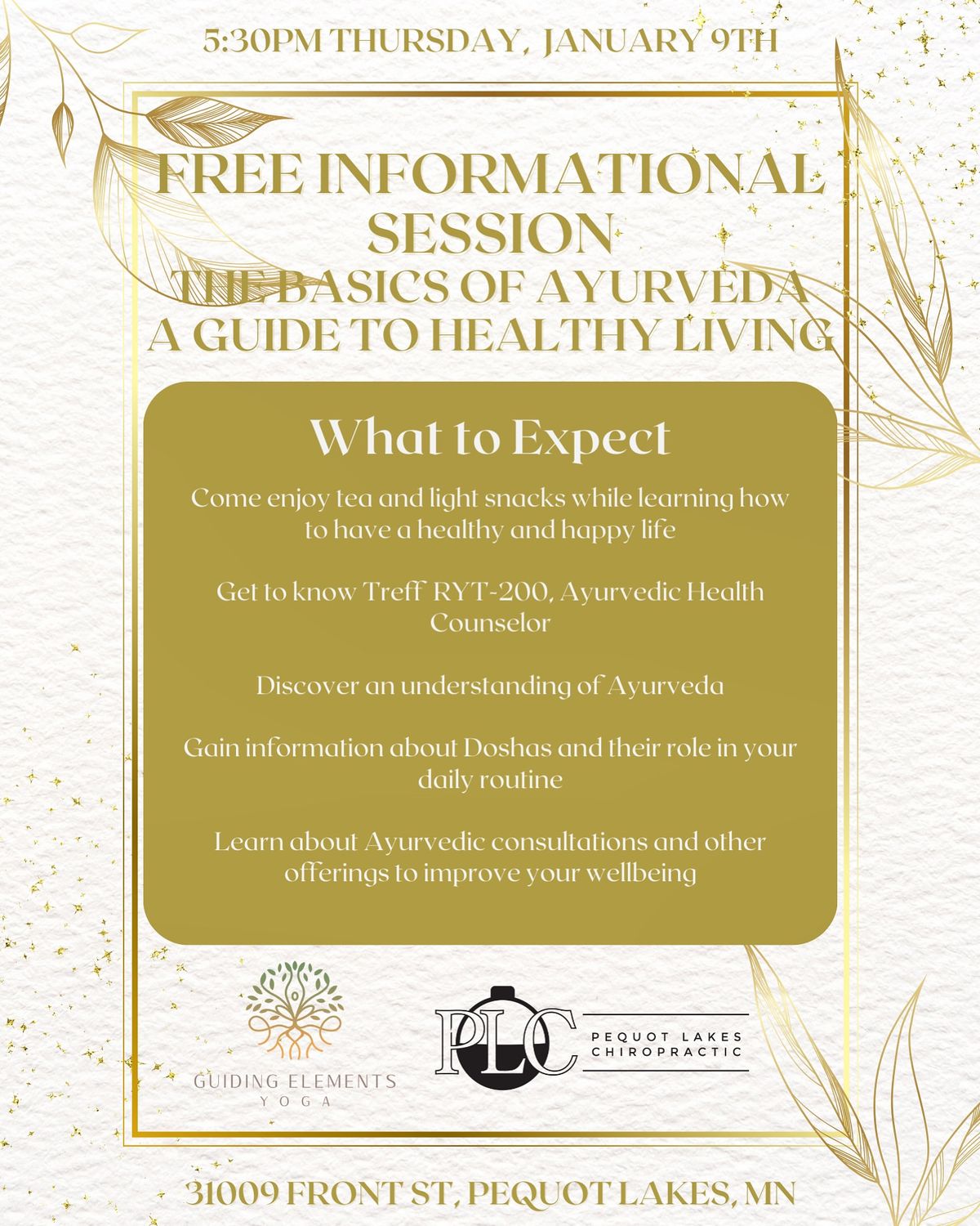 Free Ayurvedic Informational Session