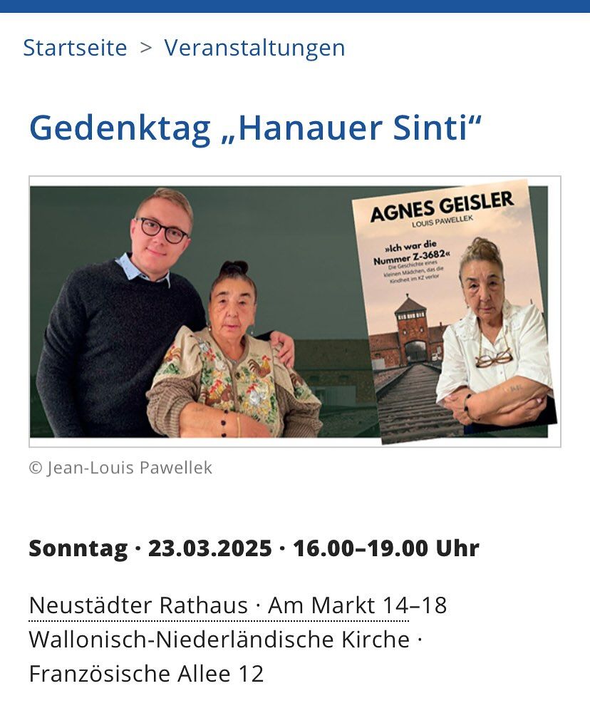 Gedenktag "Hanauer Sinti"