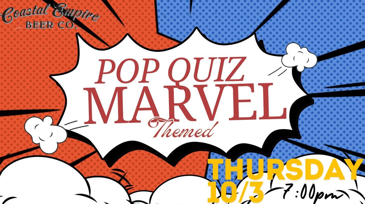 Marvel Pop Quiz