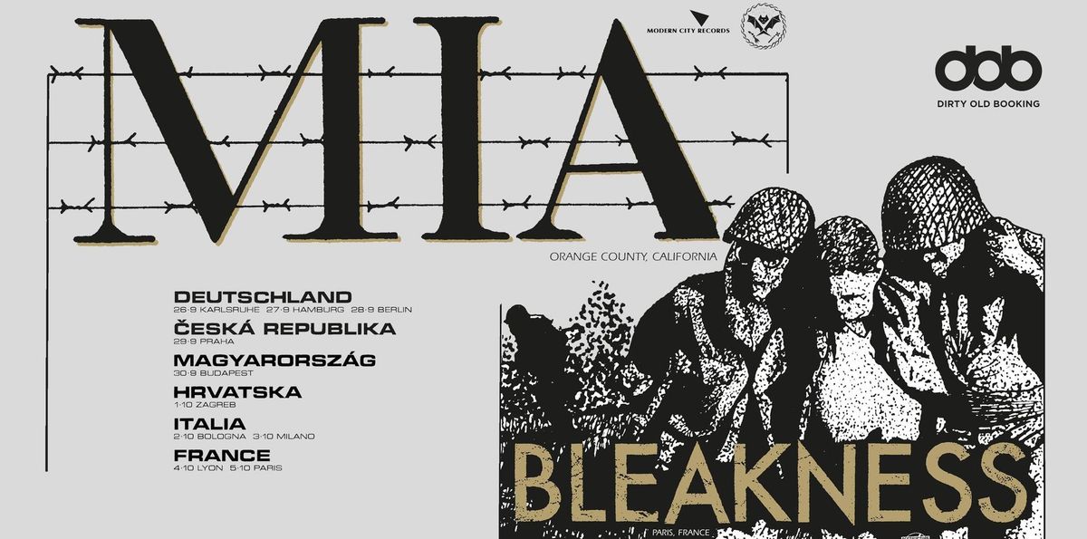 M.I.A. with Bleakness @ Vintage Industrial Bar, 1.10.2024.