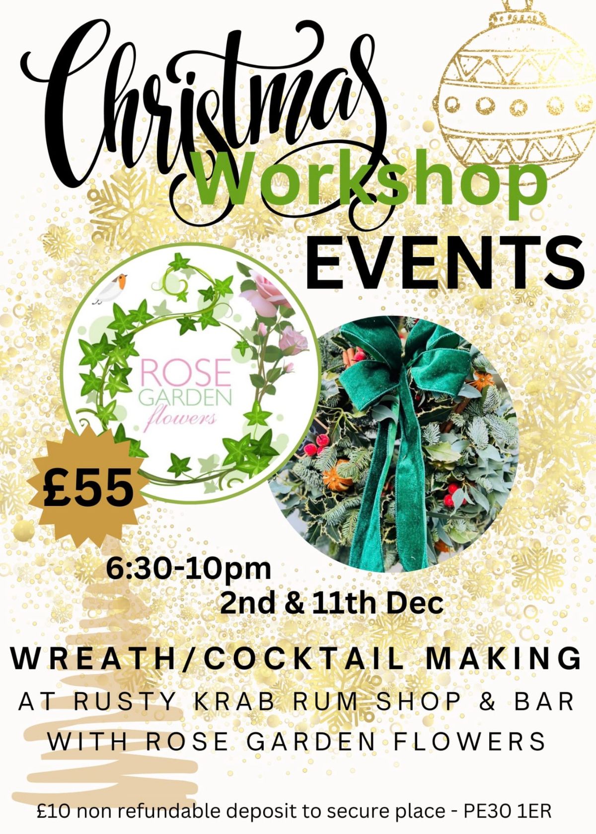 Wreath Making & Cocktail Making\ud83c\udf84\ud83c\udf78