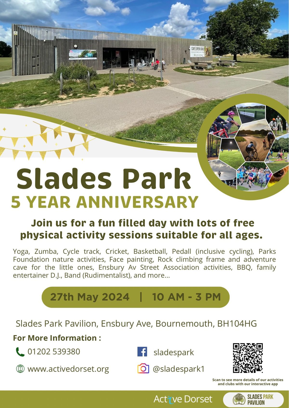 Slades Park Pavilion 5 year anniversary 