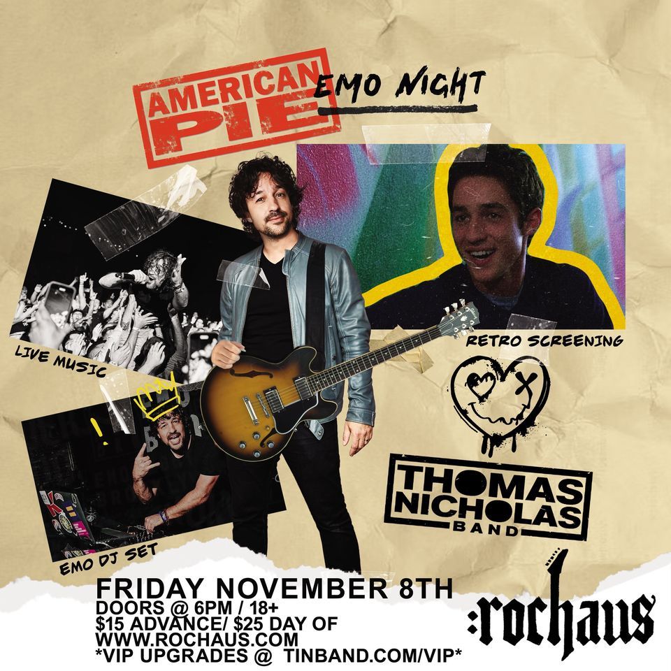 Emo Night - American Pie Featuring Thomas Nicholas Band at Arlington Music Hall