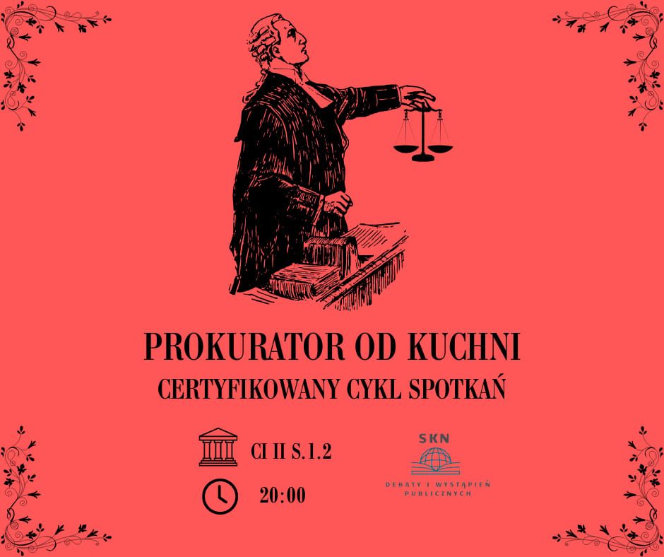 "Prokurator od kuchni" - certyfikowany cykl spotka\u0144