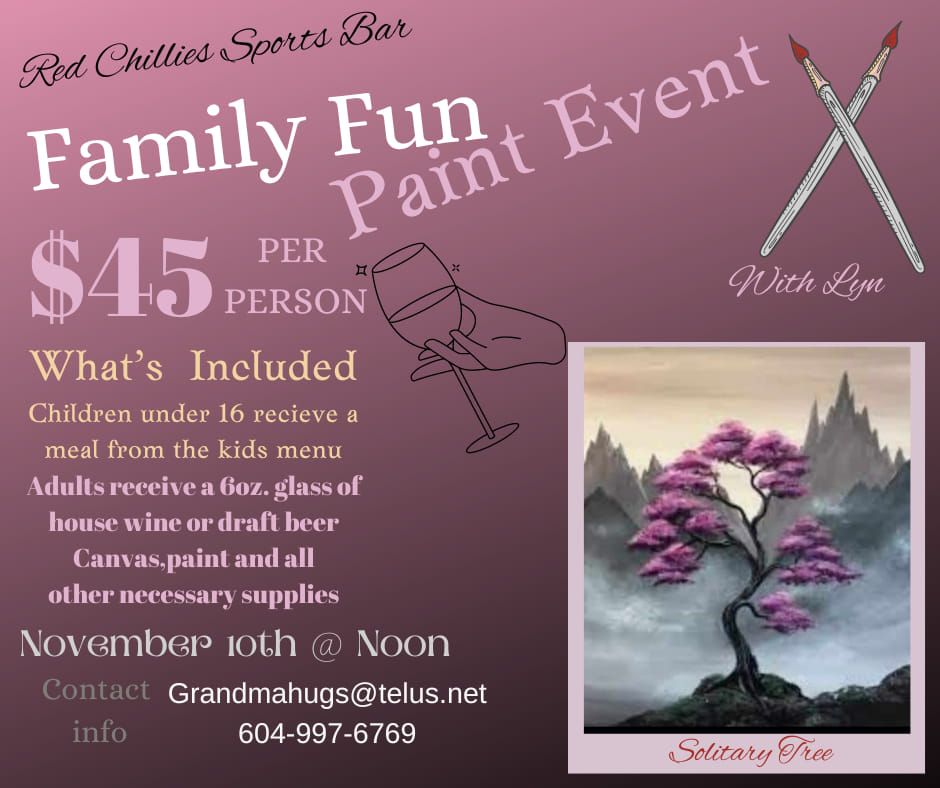 FAMILY FUN PAINT EVENT 