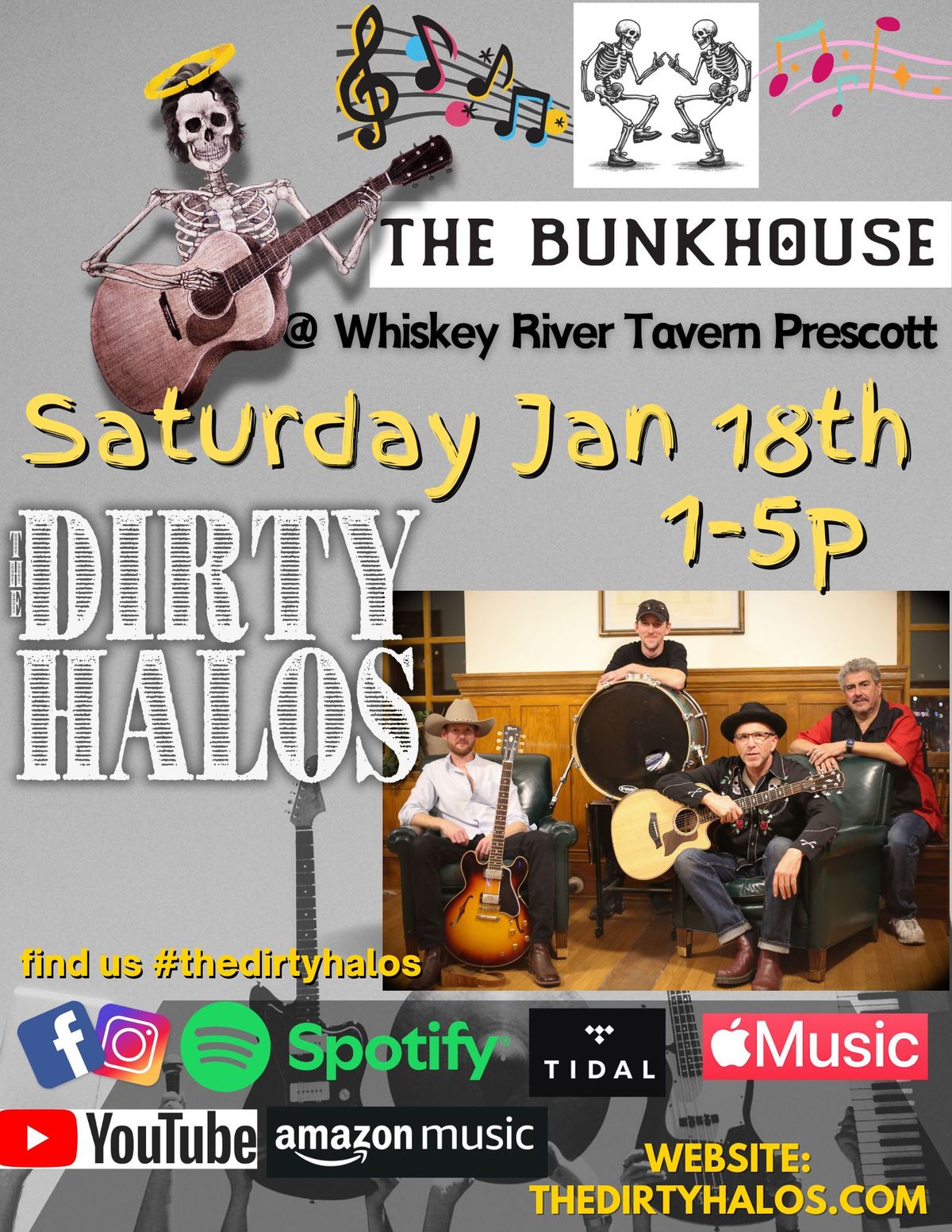 The Dirty Halos Trio - LIVE at Whiskey River Tavern Bunkhouse