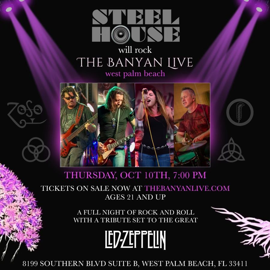 SteelHouse Pays A Tribute to Rock And Roll At The Banyan Live!