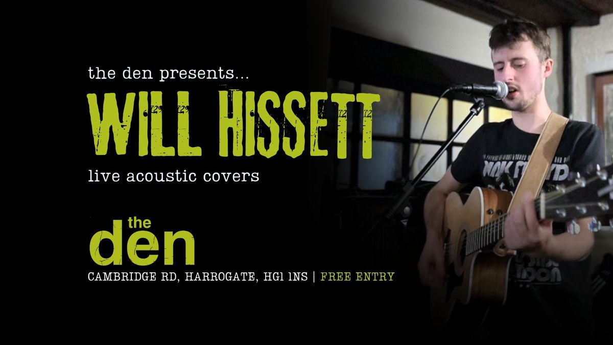 Will Hissett | Live Acoustic Covers