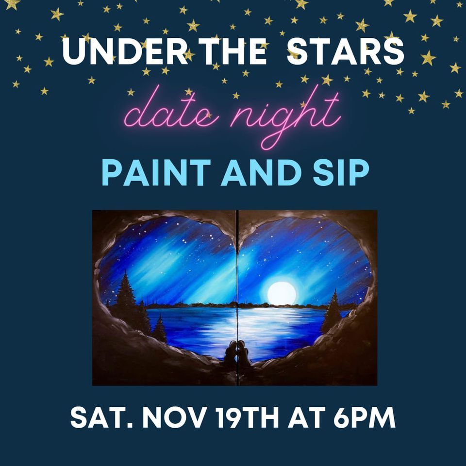 Under the Stars Date Night Paint and Sip, Exhaleartstudio, Twentynine