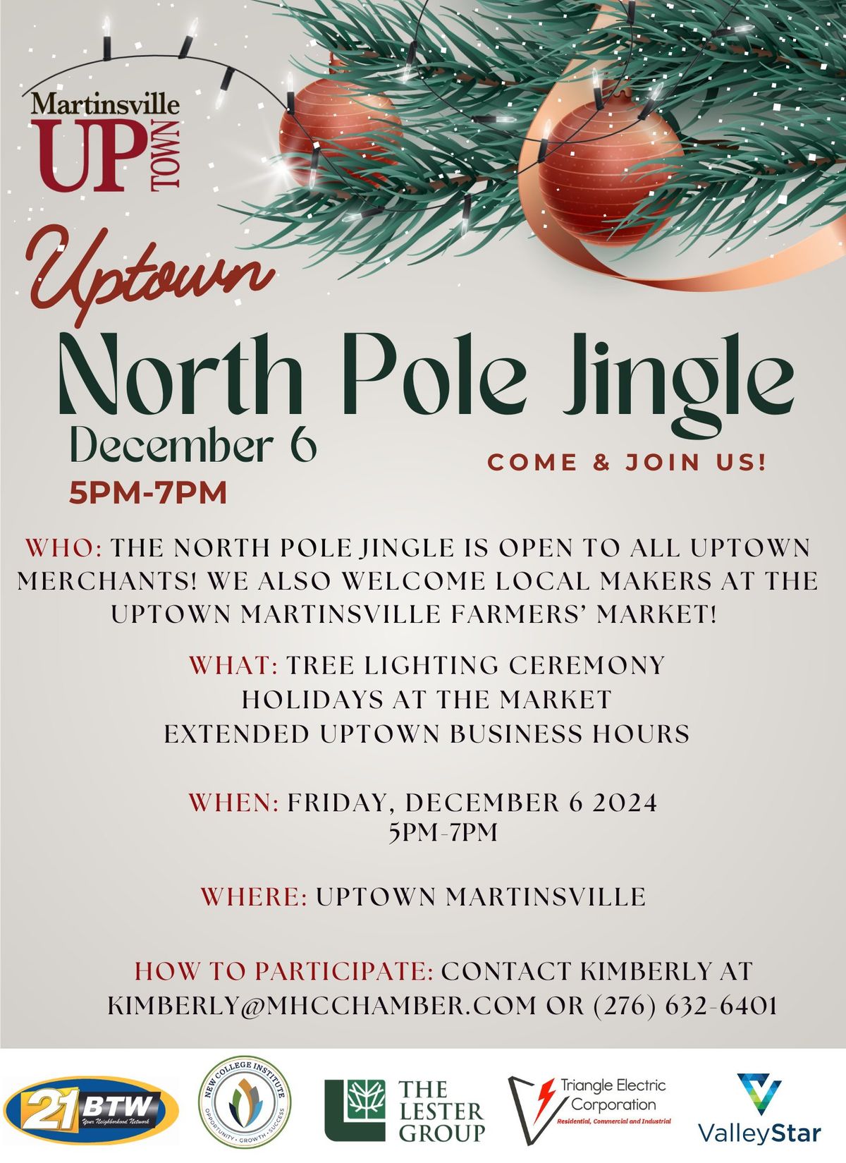 Martinsville Uptown's North Pole Jingle